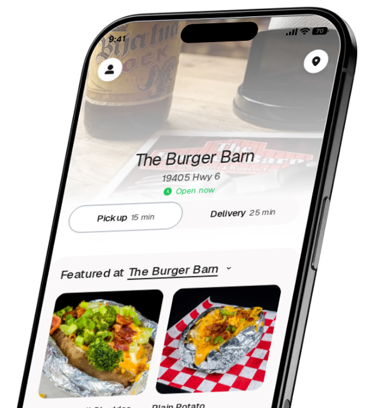 The Burger Barn app preview