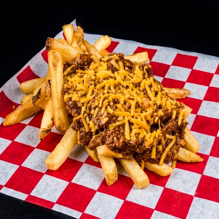 Delicious cheese fries
