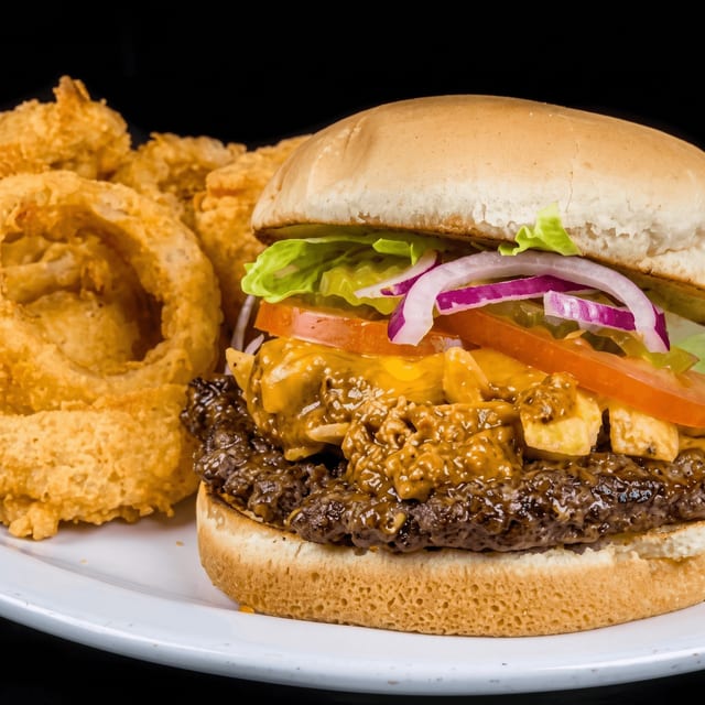 The Chili Frito Barn Burger.