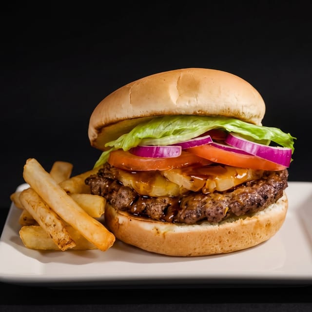 The Teriyaki Barn Burger.