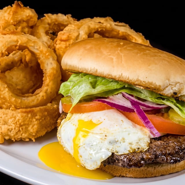 The Royal Barn Burger.