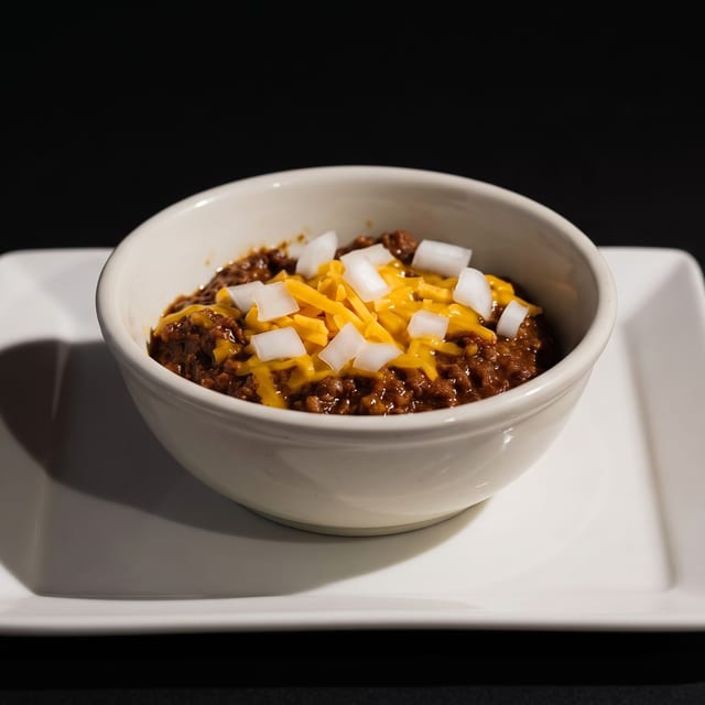 Bowl of Homemade Chili.