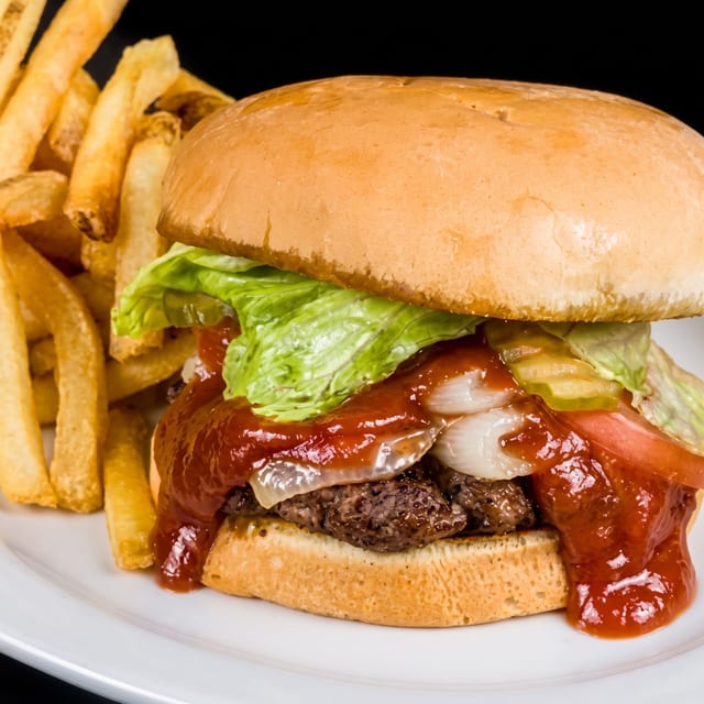 The BBQ Barn Burger.