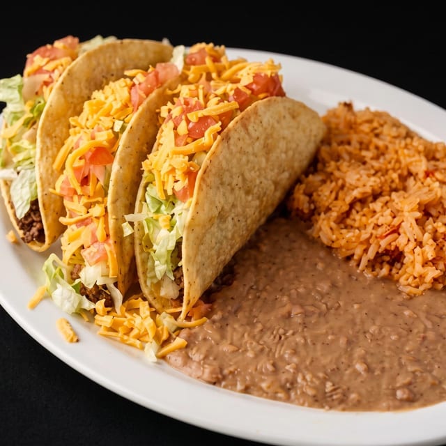 Crispy or Soft Taco Plate.