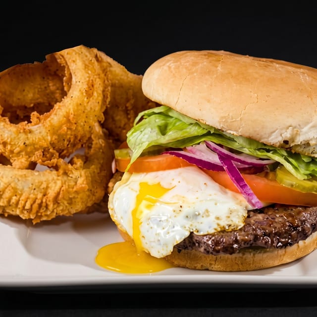The Royal Barn Burger.