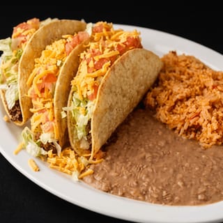 Crispy or Soft Taco Plate (3)