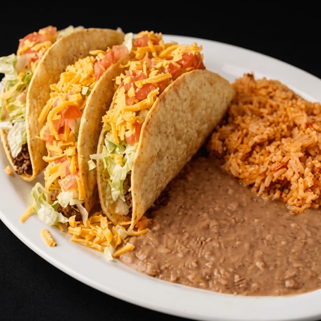 Crispy or Soft Taco Plate (3).