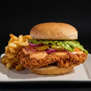 The Chicken Barn Burger