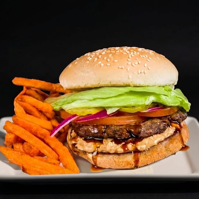 The Peanut Butter Barn Burger.