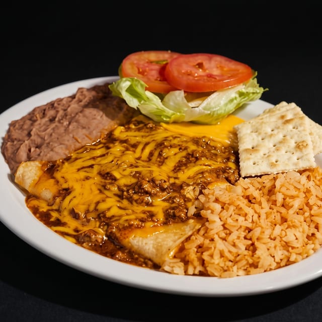 Cheese Enchilada Plate.