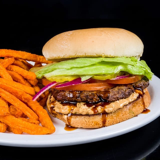 The Peanut Butter Barn Burger.