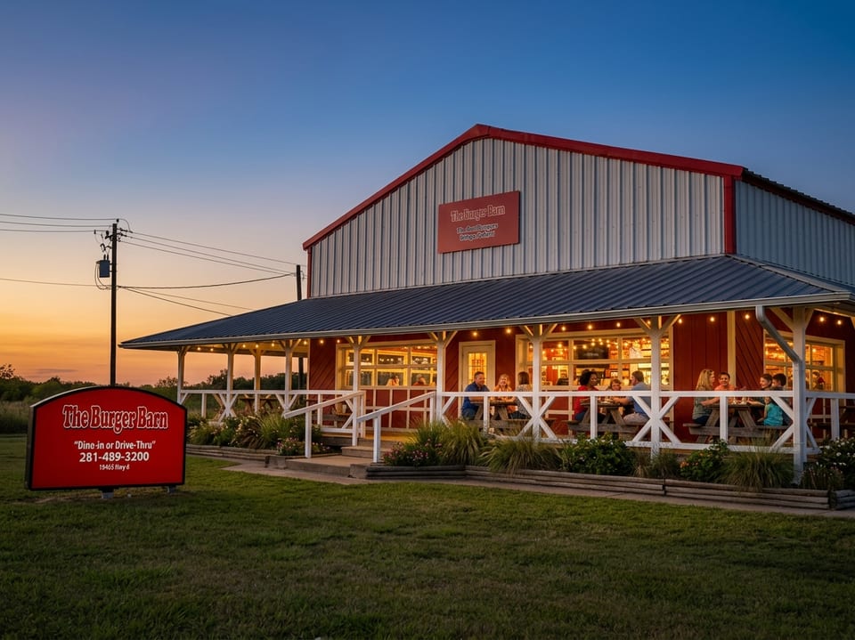 The Burger Barn Manvel storefront